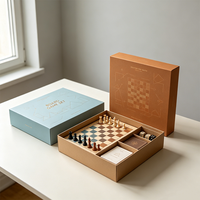 Boîte de jeu de société éducatif pour enfants avec logo personnalisé, emballage en carton recyclable pour jeu d'échecs, impression personnalisée, adapté aux familles