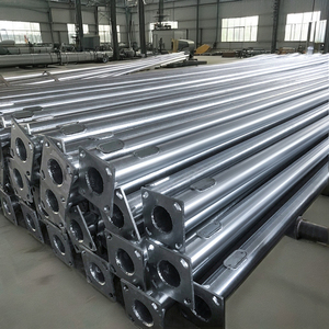 เสาไฟถนนพลังงานแสงอาทิตย์ขนาด 10 เมตร 16 ฟุต ชุบกัลวาไนซ์แบบจุ่มร้อน - Product Image 2