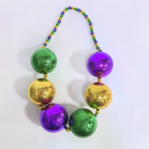 80mm Lớn bóng khổng lồ lễ hội hạt, tùy chỉnh màu tím xanh vàng màu sắc, không khí bên trang trí đính cườm chuỗi - Product Image 3