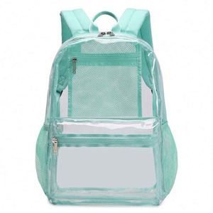 2023 Customized See Through Pvc Transparent <b>Backpack</b> for Student School Travel Clear Book Bags Clear Transparent School <b>Backpack</b> - Product Image 2