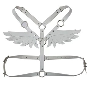 Occidental Punk Leather Angel <strong>Wing</strong> Strap <strong>Suit</strong> Women's Leather Top Binding Body Shoulder Belt - Product Image 5
