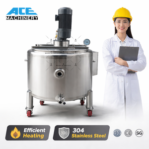 Industrial Mix Tank With Heat Homogenizing Stirring Liquid Tomato Heating Mixing Tank - Product Image 1