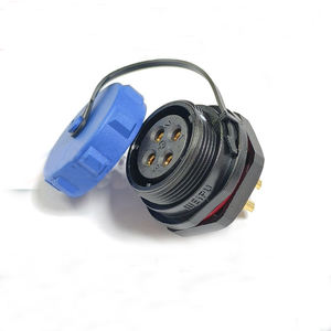 Connecteur Rond Étanche IP68 à Visser, 2, 3, 4, 5, 7, 9 Broches, Mâle/Femelle, en Laiton, pour PC, Automobile, Alimentation, Aviation - Product Image 6