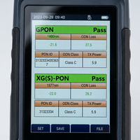 WF213 XGSPON GPON PON OLT ID Analysis App, Probador Portátil Multifunción de Red de Fibra Óptica con Medidor de Potencia Óptica
