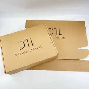 갈색 크래프트 판지 상자 karton 포장 골판지 상자 포장 전자 상거래 배송 작은 상자 packiging