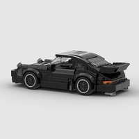 Blocs de construction MOC en plastique compatibles avec la voiture de course noire 83496, jouet éducatif créatif pour enfants, assemblage Birkcs