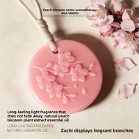 Tuiles aromatiques en cire de soja végétale sélectionnées avec soin, parfum fleur de pêcher, artisanat de relief, parfum longue durée, emballage en boîte