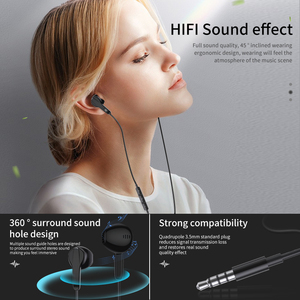 Kablolu 3.5mm kulak bas kulaklık Handfree telefon kulaklık iPhone Samsung için Mic ile S10 S9 S8 S7 <span class=keywords><strong>S6</strong></span> akıllı telefon - Product Image 4