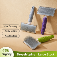 Brosse à poils d'animaux, raclette en caoutchouc pour tapis, vente en gros, râteau à poils de chat et de chien avec manche long de 125 cm, mini brosse anti-peluches, logo personnalisé