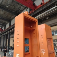 Pièce de boîtier soudée en tôle d'acier inoxydable, d'aluminium et d'acier au carbone, fabriquée sur mesure en usine, découpée au laser, pliée et thermolaquée