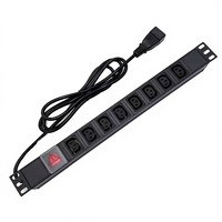 YOSUN CE RoHS 19" 1U IEC PDU Prise C13 6 Voies avec Interrupteur pour Centre de Données