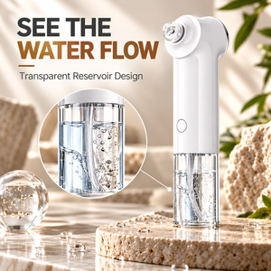 Hydro <b>Bubble</b> Facial Cleanser Electric Blackhead Remover Vacuum Pore <b>Cleaner</b> Hand Held Face and Nose Care - Product Image 5