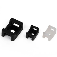 Nouveau Matériel En Nylon Câble cravate titulaire blanc/noir en plastique supports HC-8
