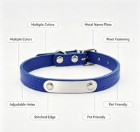 Collier-Écharpe Moderne de Luxe Simple Couleur Bonbon pour Chiots, Design Élégant Uni, Fermeture à Boucle en Cuir PU Haut de Gamme pour Petits Chiens et Chats