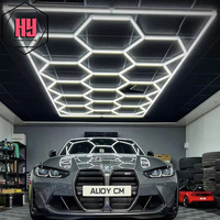 Prix usine 220v 110v haute qualité hexagonal led lumière plafond pour voiture Showroom Garage réparation atelier éclairage