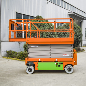 Plateforme élévatrice hydraulique à quatre roues motrices autopropulsée haut de gamme, moteur à engrenages, entretien facile, certifiée CE, haute altitude - Product Image 5