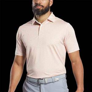 Chemises de golf pour hommes en maille respirante de haute qualité, logo personnalisé OEM en gros, manches courtes, 2025 - Product Image 4
