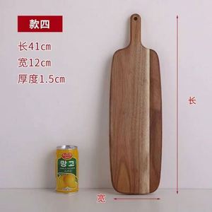 Planche à découper en bois Usa Mairun avec poignée, épaisseur 1,5 cm, antidérapante, durable, modèle Usa 823, pour viande, fromage, pain, légumes, fruits - Product Image 6