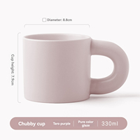 Tasse en céramique de Style nordique ménage sésame glacé petit déjeuner conteneur bureau flocons d'avoine lait café thé eau tasse hôtel café tasses