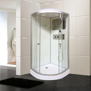 Kabin kamar mandi multifungsi Mandir modern dengan pintu geser radio Jet