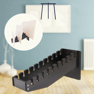 Custom Exhibition <strong>Hall</strong> Modern for Wooden Floor Standing Display Rack <strong>Stand</strong> with Easy Assembly for Tile Stone Sample Display - Product Image 1