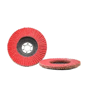 100mm imported ceramic flap disc with grain 40# for grinding and polishing