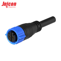 Connecteur étanche surmoulé M25 à 2 broches mâle-femelle 50A 500V IP67 avec kit de câbles à verrouillage par poussée