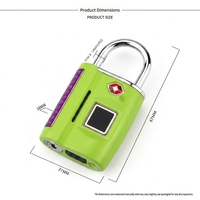 SKY GOOD TSA550 Serrure biométrique à empreintes digitales pour bagages, cadenas intelligent sans clé pour sac de voyage et armoire personnelle