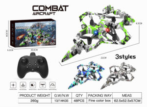 Haute qualité télécommande avion jouet mousse combattant Drone avec lumière 4 axes RC hélicoptère planeur cascadeur mousse combattant avion jouet - Product Image 5