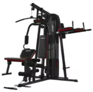 Máquina de Gimnasio Multifuncional Profesional de 3 Estaciones con Pila de Pesas de 45 kg, Equipo de Entrenamiento de Fuerza con Estación de Dips y <span class=keywords><strong>Banco</strong></span> para Abdominales - Product Image 5