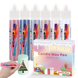 Peinture à la cire pour bougies décoratives OSBANG, oxyde de fer, 6 couleurs, pour kit de décoration de bougies éducatif DIY - Product Image 1