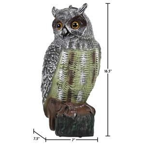 Jachtuil-afschrikfiguur van <span class=keywords><strong>plastic</strong></span> voor het afschrikken van vogels in de tuin en buitenshuis - Product Image 2
