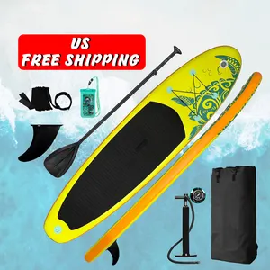 US envío gratis Dropshipping deportes acuáticos 350cm tabla de surf portátil sup hombres sup yoga sup Tabla de paddle Board