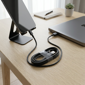 Cavo di ricarica USB Qin da 80 cm, caricatore rapido, da Tipo <span class=keywords><strong>C</strong></span> a Smartphone, cavo dati per telefono Android, power bank, computer - Product Image 2