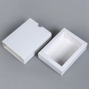 Boîte d'emballage en papier kraft en stock pour thé, bonbons, bijoux, cosmétiques, boîte à papier coulissante avec logo personnalisable et imprimés - Product Image 5