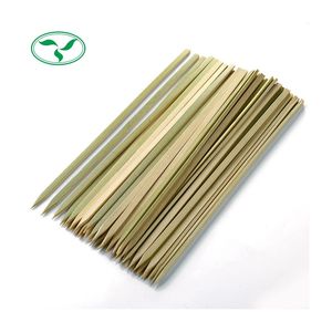 High Quality <strong>Wooden</strong> Bamboo <strong>Skewers</strong> Stick BBQ Barbecue Meat <strong>Skewer</strong> - Product Image 1