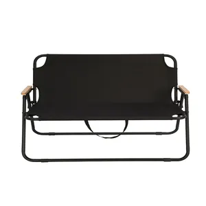 YILU 휴대용 캠핑 접는 비치 의자 야외 2 인 접이식 캠핑 벤치 더블 의자