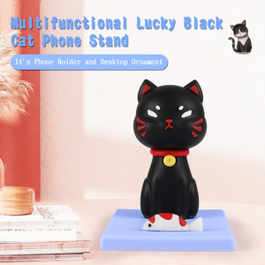 Soporte para Teléfono Móvil de PVC Personalizado con Diseño de Gato Japonés, Venta al por Mayor, Soporte Duradero para Teléfono con Forma de Animal para Minoristas, Soporte de Recuerdo de Estilo Japonés - Product Image 5