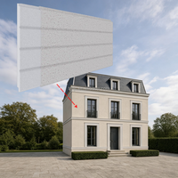 Panneaux muraux décoratifs en mousse EPS imperméable de haute densité texturée de qualité supérieure pour l'extérieur des maisons de luxe, appartements modernes, design 3D