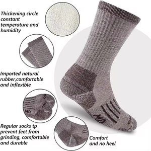 Wool <b>Socks</b> Custom Logo Thick Men's Outdoor Sports Hiking <b>Socks</b> Merino Wool <b>Socks</b> High Quality Wholesale - Product Image 5