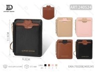 Zipper <b>Card</b> <b>Holder</b> 4 Inch PU Leather Minimalist Credit <b>Card</b> Wallet - Product Image 1