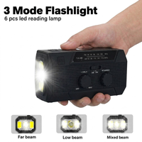 Radio de Emergencia con Linterna LED de Alta Sensibilidad, Alerta Meteorológica NOAA, AM FM WB, Batería Recargable de 5000 mAh