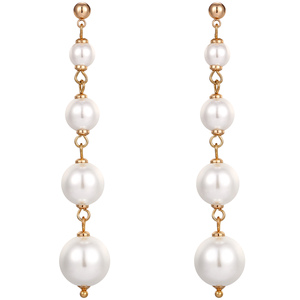 Pendientes Largos de Perlas Artificiales con Diseño Exagerado, Estilo Europeo y Americano, Pendientes de Perlas Personalizados - Product Image 1