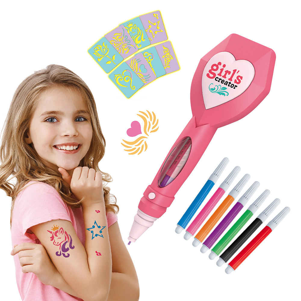 Детский игровой домик, ролевая игра, красивая тату-ручка «сделай сам», набор для макияжа, игрушки для девочек, украшение «сделай сам», набор тату-ручек