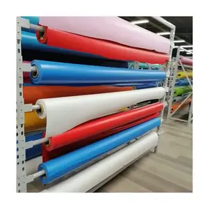 SIJIATEX Knife Coated PVC Tarpaulin Heavy Duty Tarpaulin Rolls Other Fabric Woven Plain Custom Size For Seamless Waterproof