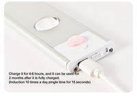 Veilleuse à détecteur de mouvement rond rechargeable par USB sous la lumière de l'armoire lampe de placard décoration de la cuisine et de la chambre à coucher