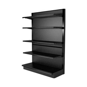 Nhà Máy Giá Đa Lớp Thép Siêu Thị Kệ Chất Lượng Cao Kim Loại Đôi Duy Nhất Hai Mặt Cố Định Quay Sử Dụng Gondola Kệ - Product Image 1