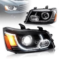 Phare LED JC amélioré pour Toyota Highlander (2001-2007) – Ensemble projecteur, feux de jour (DRL) et clignotants – Installation Plug and Play