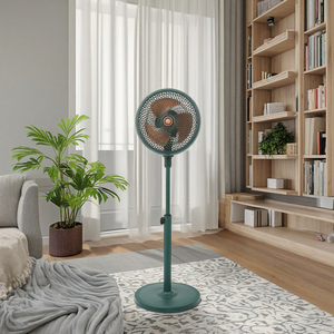 Ventilador de Pedestal de 12 Pulgadas con 3 Aspas, Motor de Alta Velocidad, Viento Fuerte y Silencioso, Material Plástico, Uso Doméstico - Product Image 2