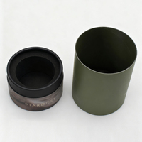 Boîte d'emballage de parfum en carton rigide biodégradable avec logo personnalisé, tube en papier cylindrique rond de luxe avec insert en EVA